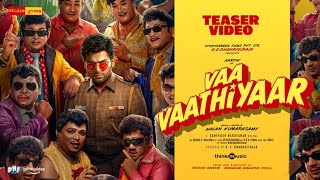 Vaa Vaathiyaar Teaser  Karthi Krithi Shetty  Santhosh Narayanan  Nalan Kumarasamy  Studio Green [upl. by Etezzil839]