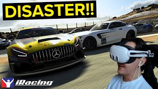 Wrecked on Lap 1 in Top Split… Can I Still Score Points  iRacing VR  GT4  Laguna Seca [upl. by Waynant]