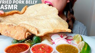 CRUNCHY ASMR CHICHARRÓN Pork Rinds  Spicy Salsas 먹방 No Talking suellASMR [upl. by Harwill]