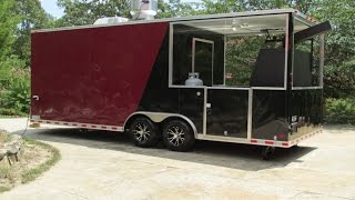 2016 BBQ Porch Concession Trailer Custom Built [upl. by Wurtz642]