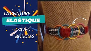 COUDRE UNE CEINTURE EN TISSU AVEC BOUCLES [upl. by Kirschner]