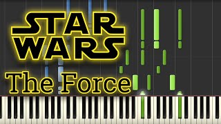 The Force Theme  Star Wars Piano Tutorial Synthesia [upl. by Aneehsirk]