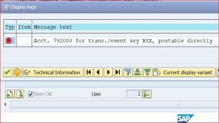 SAP Error Error Message No  M7109  Acct792000 for transevent key BSX Postable directly sap [upl. by Nellahs593]