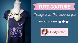 Flocage de tshirt au flex [upl. by Caundra341]