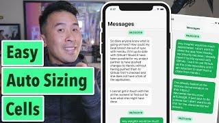 Swift Grouped Messages Easy Auto Sizing Cells Ep 1 [upl. by Sirob]