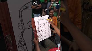 how to make caricature art  Wait for reaction😂❤️ velvomcaricature caricatureartist [upl. by Eivod]