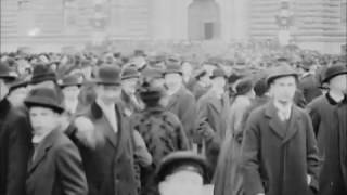 Demonstration vid riksdagshuset 1917 [upl. by Letreece]