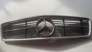 Mercedes SL R107 front grill repair and restoration [upl. by Xylon605]