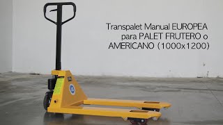 Transpalet manual EUROPEA CBD25 QUICK 685x1000 001312 [upl. by Leibman]