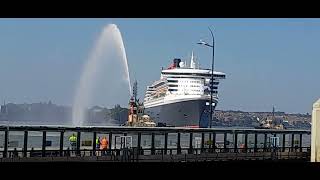 Queen Mary 2 Arriving🚢amp Turning Around Pier HeadLiverpoolEngland🚢Please Read Descrip🚢060924 [upl. by Milli400]