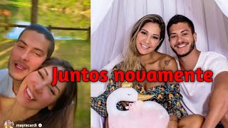 Mayra Cardi e Arthur Aguiar voltam a morar juntos [upl. by Ihcego]