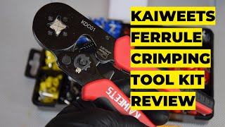 Kaiweets Wire Ferrule Crimping Tool Kit KDC01 Review [upl. by Nnayr]