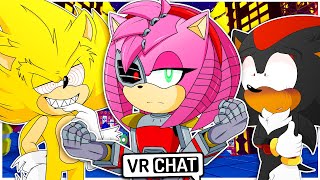 Fleetway Sonic amp Shadow Meet Rusty Rose VR Chat [upl. by Mady]