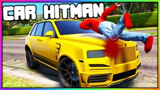 GTA 5  CAR HITMAN SMASHES PEOPLE [upl. by Anaoj]