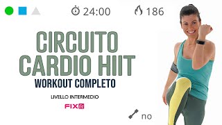 Allenamento Cardio HIIT A Circuito Esercizi Cardio Brucia Grassi [upl. by Helmut999]