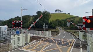 Looe Liskeard Railway Line and Crossing Evening Train to Liskeard [upl. by Rome]