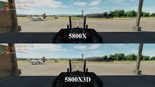 DCS World AMD Ryzen 7 5800X vs 5800X3D RTX 4080 5120x1440 [upl. by Dnalerb539]