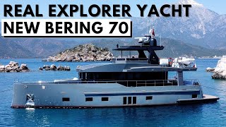 2022 BERING 70 NEW DESIGN EXPLORER LONG RANGE YACHT TOUR Transatlantic Expedition POCKET SUPERYACHT [upl. by Lonnard]