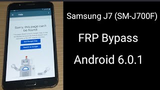 Samsung J7 SMJ700F U4 Bypass FRP Google Account Android 601 [upl. by Gunnar703]