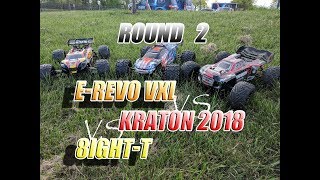 Traxxas ERevo v Arrma Kraton 2018 v Losi 8ight T Bash  Round 2 [upl. by Celesta326]