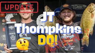 Bass Elite Series JT Thompkins Disqualification Reversal  Investigation Update MLF Involved 😎 [upl. by Erodeht]