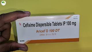 Aricef o 100 DT tablet uses in hindiCefixime Dispersible Tablets IP 100 mgbest antibiotics tablets [upl. by Eissak]