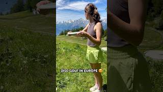 DISC GOLF IN SWITZERLAND🇨🇭 with Amy discgolf [upl. by Enelrihs53]