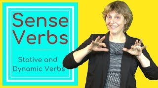 Sense verbs  stative and dynamic English verbs [upl. by Ipoillak112]