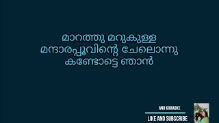 Malayalam Movie Songs Karaoke Marathu Marukulla with lyrics [upl. by Ciri]