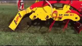 APV GP 300 with PS 300 Pneumatic Seeder in Slow motion [upl. by Hoagland]