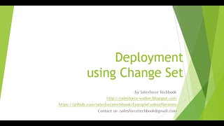 DeploymentusingChangeSets [upl. by Stedt]