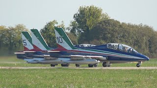 FRECCE TRICOLORI  AEROPORTO DI RIVOLTO 03112024 PARTENZA [upl. by Caasi]