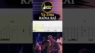 Ya Zina  Raïna Raï  Tablatures Guitare DZ [upl. by Edik]