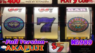 Full Version👑 Triple Double Diamond Slot  Barona Casino Akafuji Slot 赤富士スロット【ジャックポットを取るまでのフルバージョン版】 [upl. by Mercuri610]