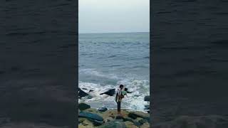 Sagaar kinare 💙 sagarkinare sagar sea waves youtubeshorts viralshorts [upl. by Ulrica]