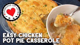 Chicken Pot Pie Casserole Recipe  Easy Chicken Pot Pie With Potatoes  Cooking Up Love [upl. by Aisyla]