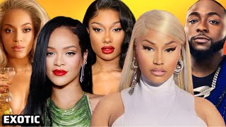 Nicki Minaj amp Davido Rumored Collab this Friday‼️Beyoncé Copying Rihanna Megan amp Tory new Court ☕️ [upl. by Dibb]