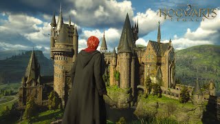 Exploring Hogwarts Castle Relaxing Ambient Walking Tour  Hogwarts Legacy Ambience [upl. by Yracaz]