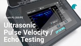 Ultrasonic Pulse VelocityEcho Testing I Pundit PL200PE [upl. by Ahlgren]