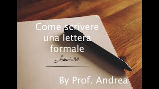 Lettera formale [upl. by Ahsienak]