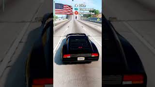 USA car vs unfinished Road  beamNGdrive [upl. by Gnah]