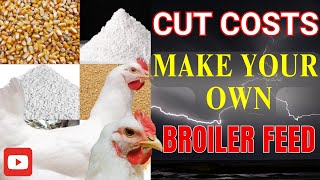 How to make cheap broiler chicken feed from home using local ingredients [upl. by Connel606]