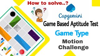 Capgemini Game Base Aptitude Test  How to solve  Motion Challenge  Easy Tricks [upl. by Nolie]