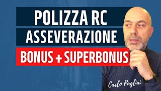 Asseverazione Bonus Polizza RC professionale consigli utili per scegliere [upl. by Rothstein]