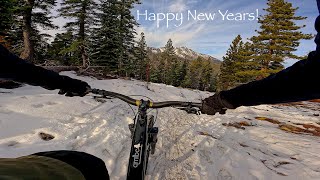 Mountain biking on New Years Eve in TAHOE Plus a beautiful hike to Fallen Leaf Lake [upl. by Eatnuahs]