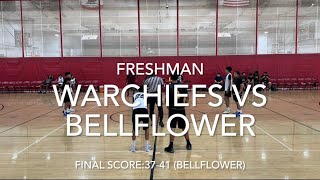 WarChiefs vs Bellflower HS “Freshman” 10262024 Final Score 3741  Bellflower Record 31 [upl. by Iseabal125]