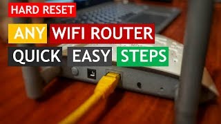 HOW TO RESET ANY WIFI ROUTER [upl. by Mcculloch]