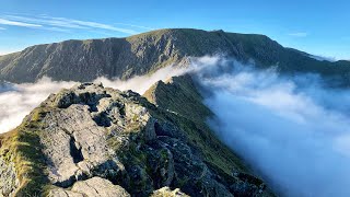 Helvellyn Cloud Inversion Hike Via Striding Edge [upl. by Arretnahs744]