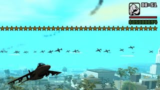 100 Wanted Stars in GTA San Andreas [upl. by Atikan]