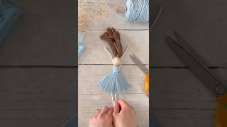 Macrame doll how I make a macrame doll handmade doll [upl. by Esahc]